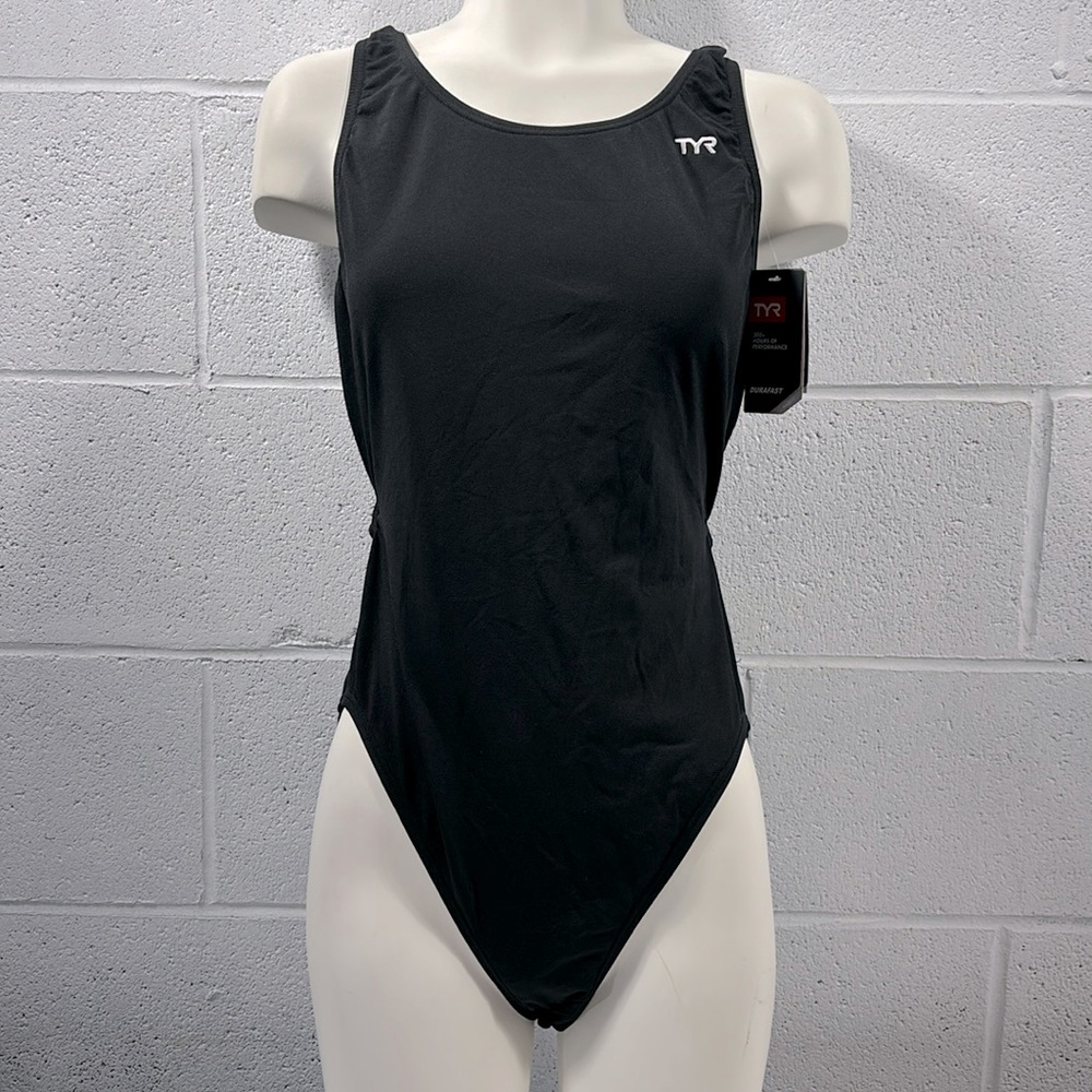 NWT TYR DURAFAST One piece swim suit Size 38 (fits like a 12)